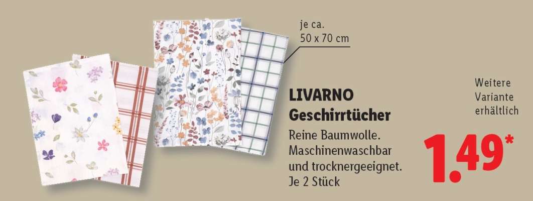 Livarno Geschirrtücher