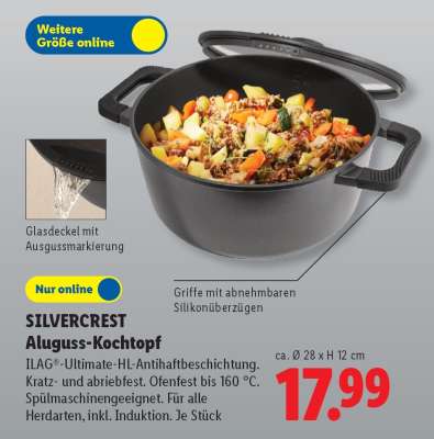 SILVERCREST Aluguss-Kochtopf