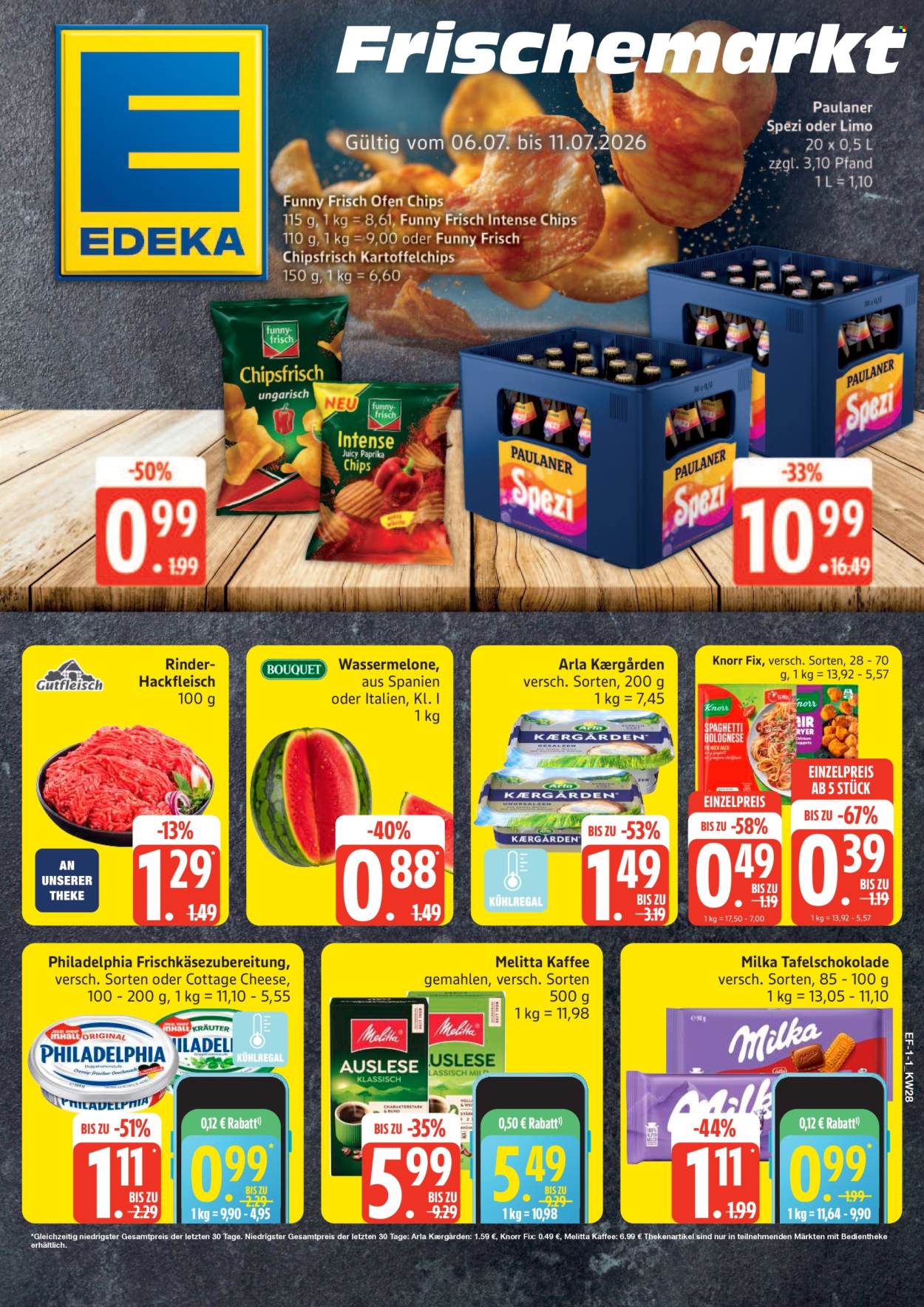 Edeka Prospekte  - 6.07.2026 - 11.07.2026. Seite 1