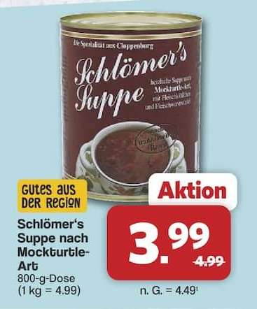 Schlömer’s Suppe nach Mockturtle-Art