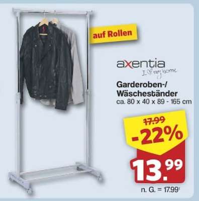 axentia Garderoben-/Wäscheständer