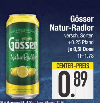 GÖSSER Natur- radler