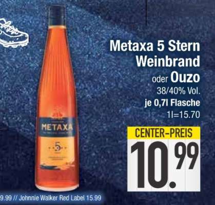 Metaxa 5 Stern Weinbrand oder Ouzo