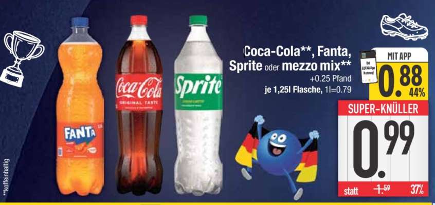 Coca-Cola, Fanta, Sprite oder Mezzo Mix