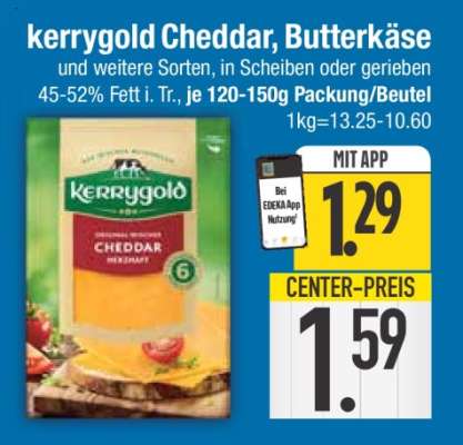 Kerrygold Cheddar, Butterkäse