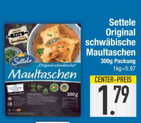 Settele Original schwäbische Maultaschen