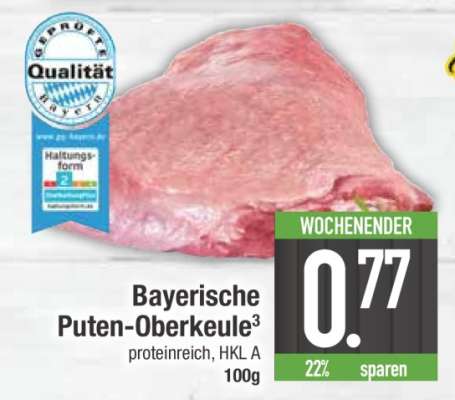 Bayerische Puten-Oberkeule