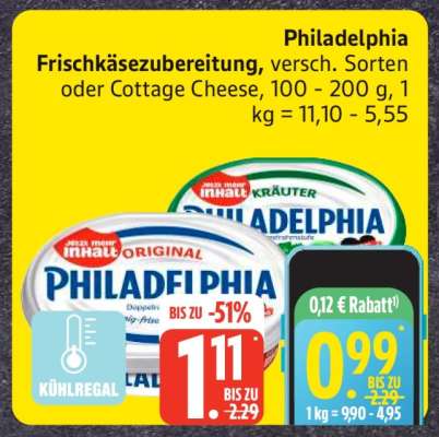 PHILADELPHIA Frischkäsezubereitung