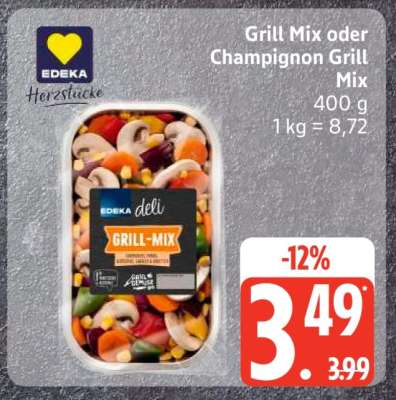 Grill Mix oder Champignon Grill Mix
