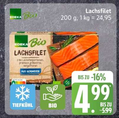 EDEKA Bio Lachsfilet