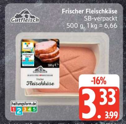 Frischer Fleischkäse
