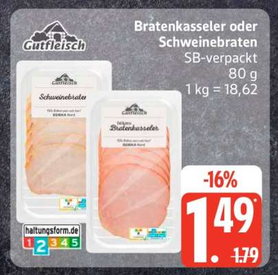 Bratenkasseler oder Schweinebraten