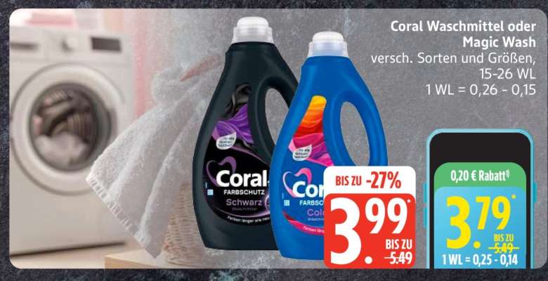 Coral Waschmittel oder Magic Wash