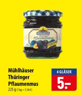 MÜHLHÄUSER Thüringer Pflaumenmus