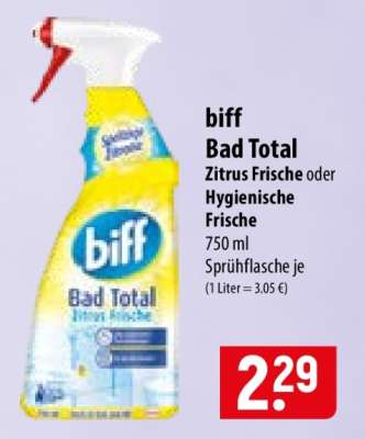 biff Bad Total Zitrus Frische oder Hygienische Frische