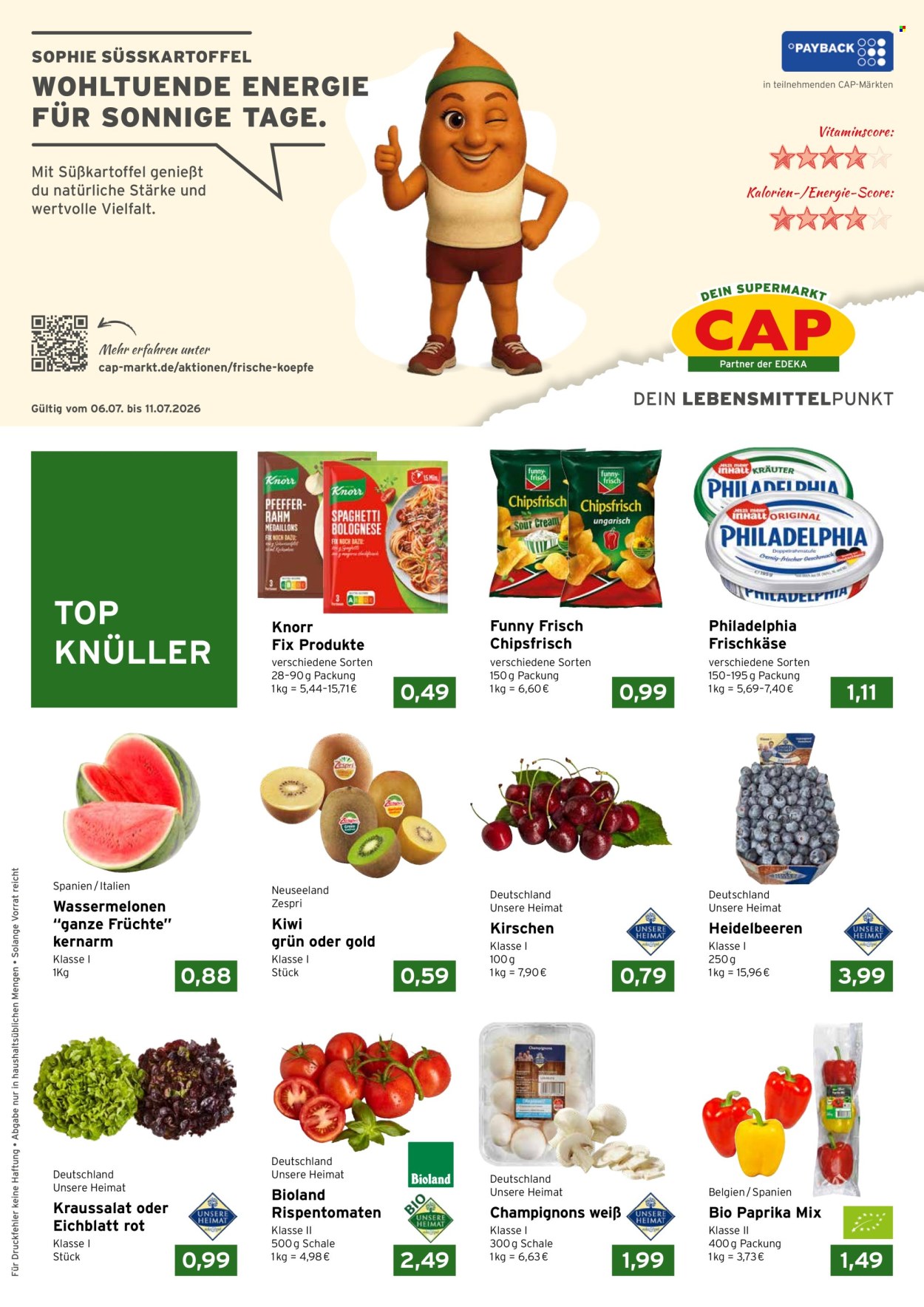 CAP-Markt Prospekte  - 6.07.2026 - 11.07.2026. Seite 1