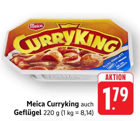 Meica Curryking auch Geflügel