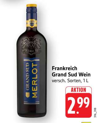 Frankreich GRAND SUD Wein