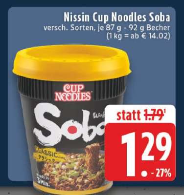 Nissin Cup Noodles Soba