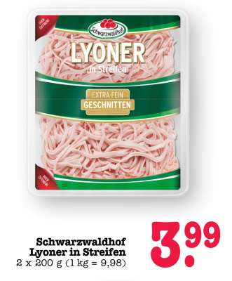 Schwarzwaldhof Lyoner in Streifen