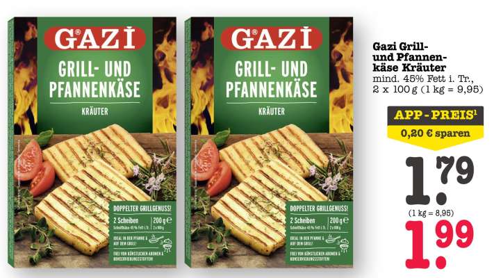 Gazi Grill- und Pfannenkäse Kräuter