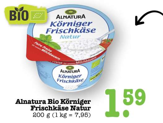 Alnatura Bio Körniger Frischkäse Natur