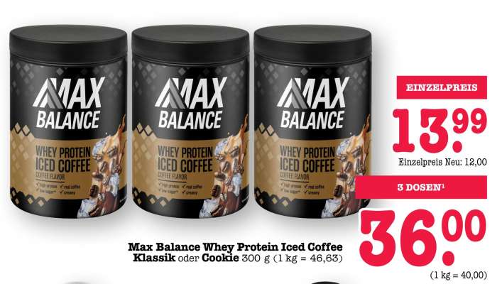 Max Balance Whey Protein Iced Coffee