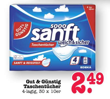 Gut & Günstig Taschentücher