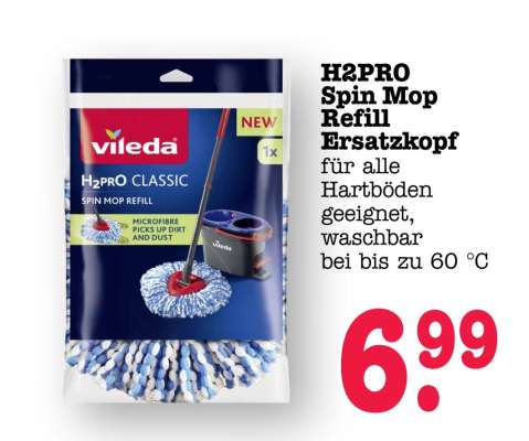 H2PRO Spin Mop Refill Ersatzkopf
