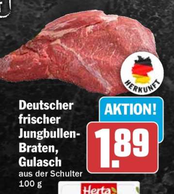 Deutscher frischer Jungbullen-Braten, Gulasch