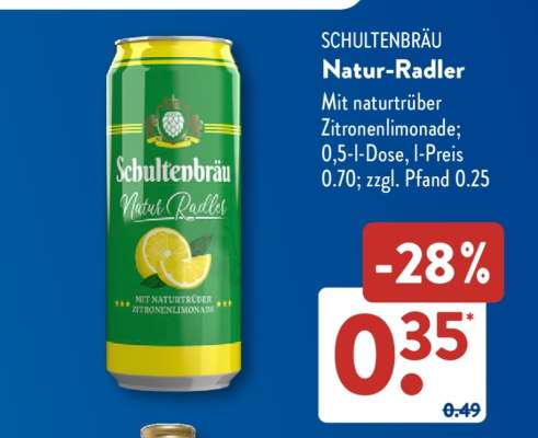 SCHULTENBRÄU Natur-Radler