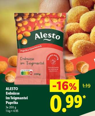 ALESTO Erdnüsse im Teigmantel Paprika