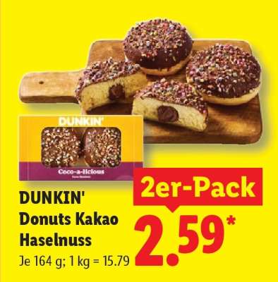Dunkin Donuts Kakao Haselnuss