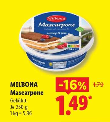 Milbona Mascarpone