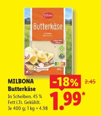 Milbona Butterkäse
