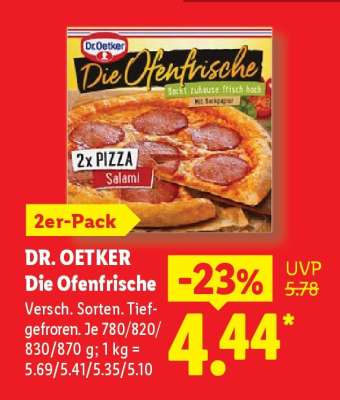 DR. OETKER Die Ofenfrische