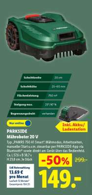 PARKSIDE Mähroboter 20 V