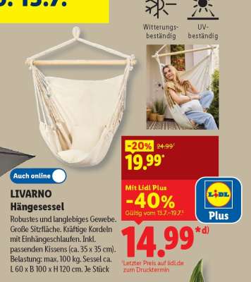 LIVARNO Hängesessel