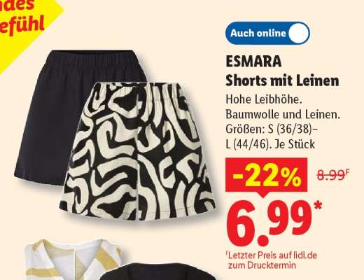 ESMARA Shorts mit Leinen