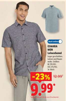 ESMARA MEN Leinenhemd
