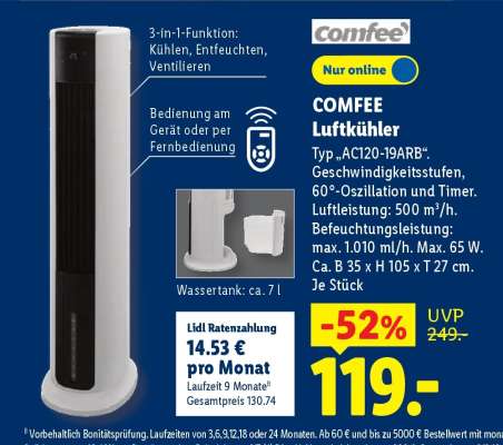 COMFEE Luftkühler