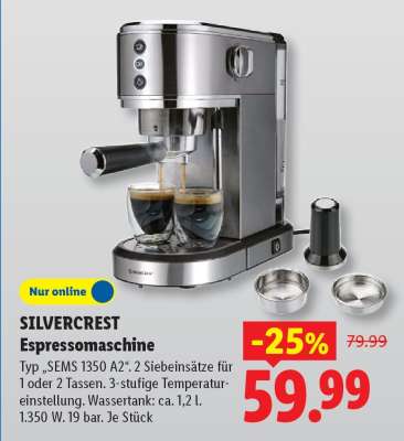 SILVERCREST Espressomaschine