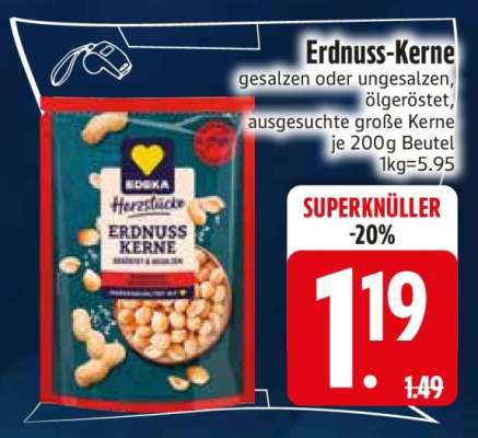 Erdnuss-Kerne