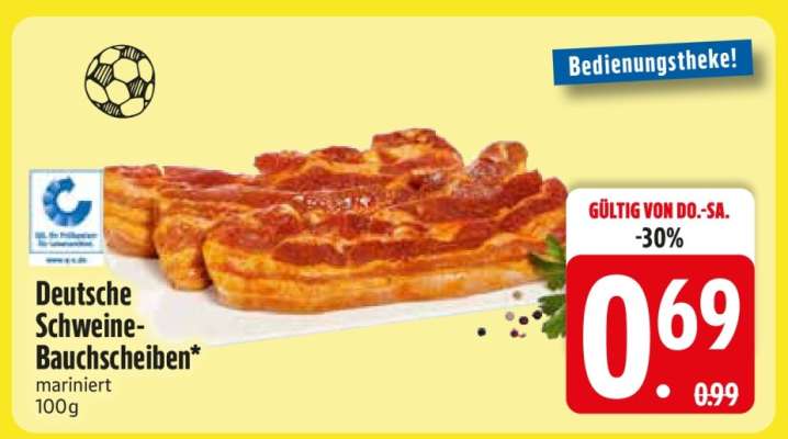 Deutsche Schweine-Bauchscheiben
