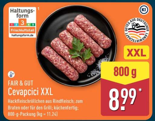 FAIR & GUT Cevapcici XXL