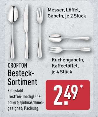 CROFTON Besteck-Sortiment