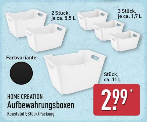 HOME CREATION Aufbewahrungsboxen