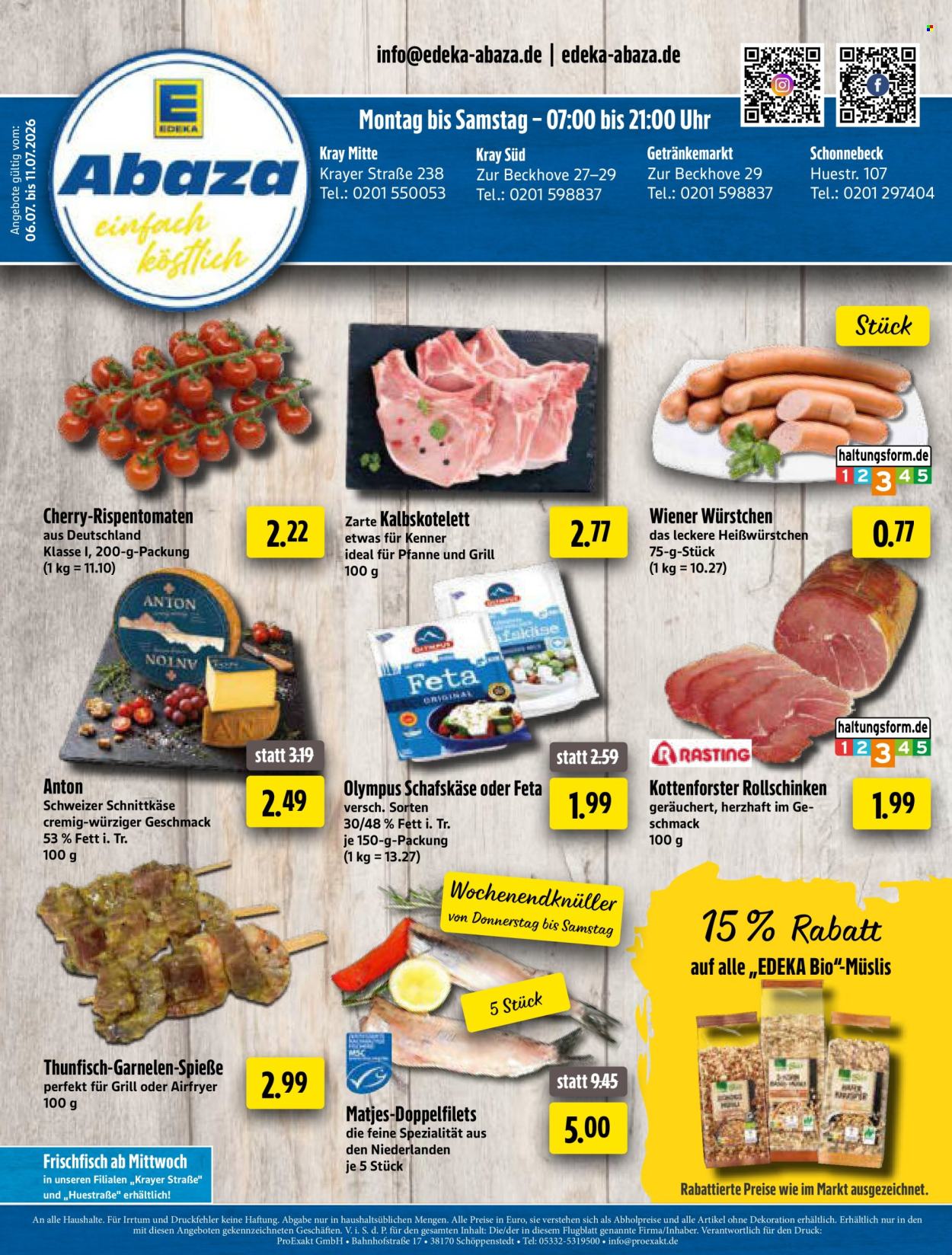 Edeka Getränkemarkt Prospekte  - 6.07.2026 - 11.07.2026. Seite 1
