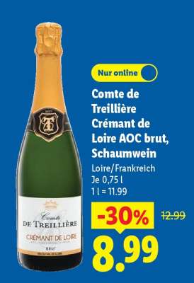 Comte de Treillière Crémant de Loire AOC brut, Schaumwein