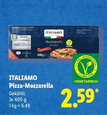 Italiamo Pizza- Mozzarella